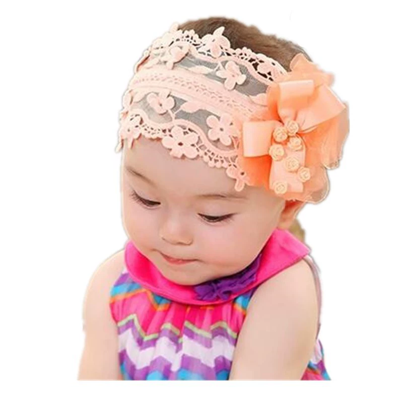 Children's bangs, headband, hair accessory with bow, hair mesh, Korean style, wholesale