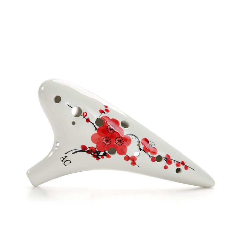 Instrumentos musicales al por mayor 12-hole Alto C Tune Ocarina adecuado para la escuela piano principiantes aprendizaje calidad es buena