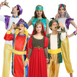 Принц Аладдин Хэллоуин Детская одежда Aladdin God Lantern одежда мужской макияж танец исполняет Аравию