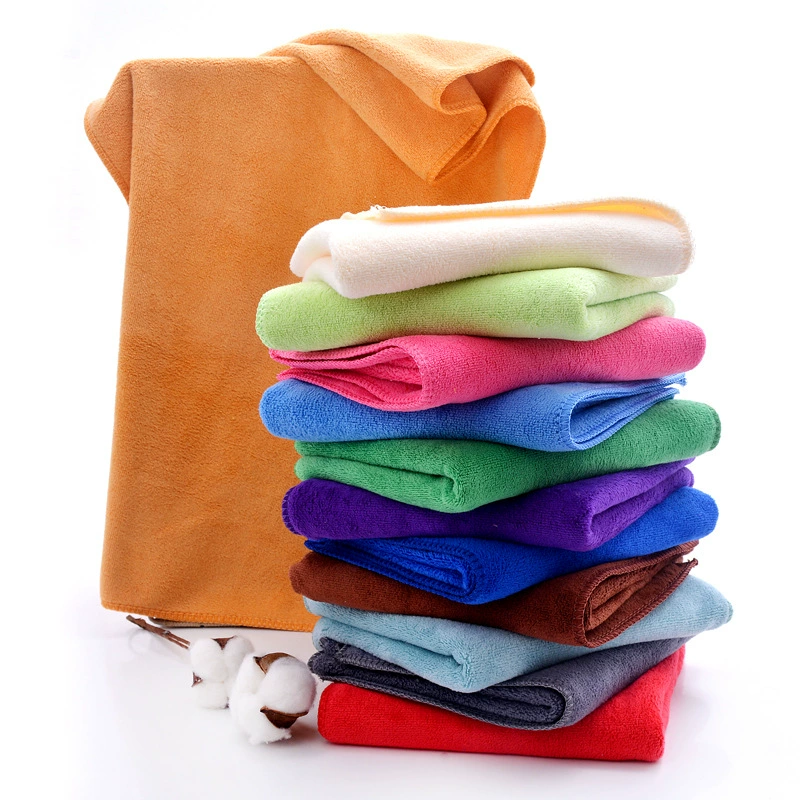 Ultrafine fiber towel 35*75 brushed dry hair towel 300 g/㎡ square beauty and hair towel
