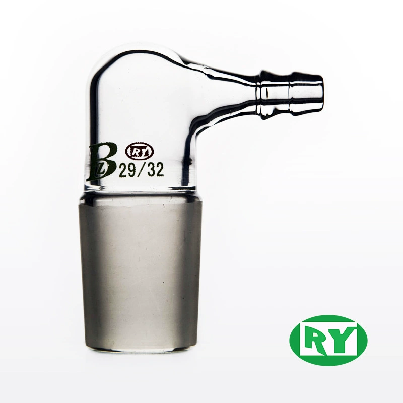 Heqi Мощный производитель Компактный соединитель вытяжения воздуха на 90 градусов Вентиляция Головка под давлением Стандартный порт 24 #   стеклянные инструменты