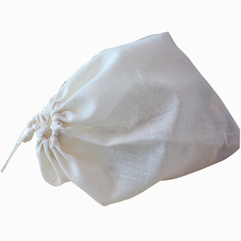En stock 20*25cm bolsa de algodón con cordón Bolsa De gasa engrosada médica freír medicina Filtro de aislamiento de escoria estofado bolsa al por mayor