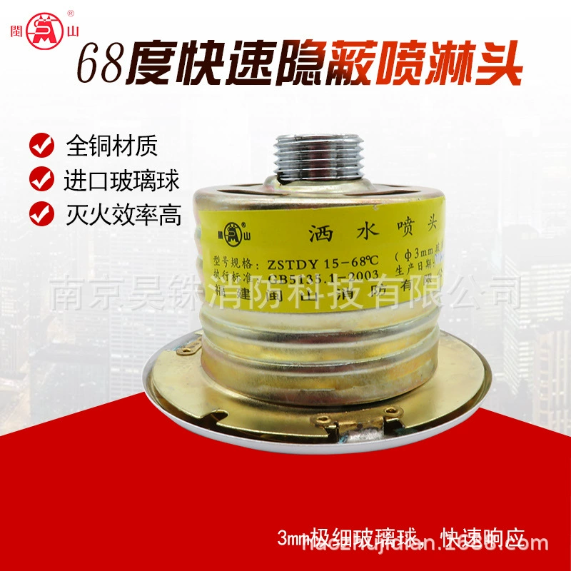 Скрытые ответом Скрытые брызги темного сопла огня Спринклером Скрытые