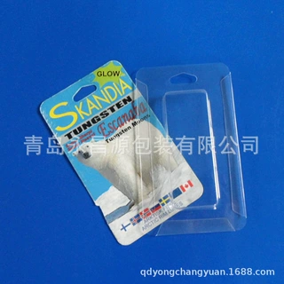 定制五金零件插卡泡壳pvc热封吸塑泡壳 三折边插卡吸塑盒供应烟台