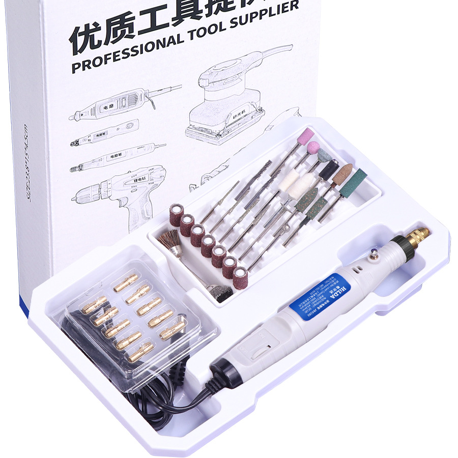 Hilda hogar pequeña máquina de pulir de mano mini eléctrica Jade pulido grabado pluma herramienta de talla de madera Accesorios