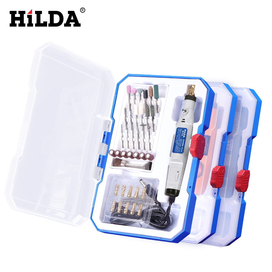 Hilda hogar pequeña máquina de pulir de mano mini eléctrica Jade pulido grabado pluma herramienta de talla de madera Accesorios