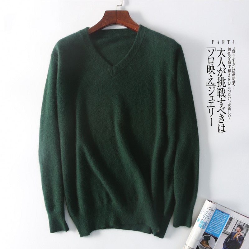 Green, V-neckline