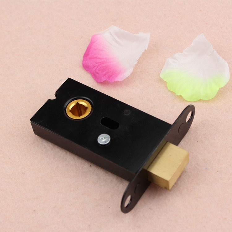 Puede ser equipado con indicador de inodoro bloqueo pequeño negro bloqueo cuerpo Perno de bloqueo de canal accesorios de Salud Pública partición puerta cerradura perno