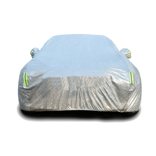 D5K Car Cover Aluminum Film Sunshade, Sunscreen, Dustproof, Snow proof, Four Seasons Universal Rainproof Cloth Car Cover