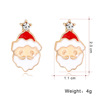 Fashionable cartoon accessory, cute universal earrings for elderly, European style