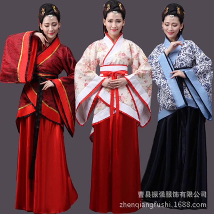 Ancient Chinese Clothing for Men and Women Middle School Students Adult Ceremony Tang Clothing Fairy Performance Clothing Ru Skirt Wide Sleeve Traditional Classical Chinese Style