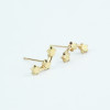 Fashionable silver small earrings, European style, simple and elegant design, wholesale