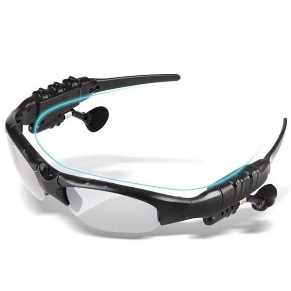 Bluetooth 3D Sunglasses upgraded version, solar-assisted, wireless audio, 8–12h playtime