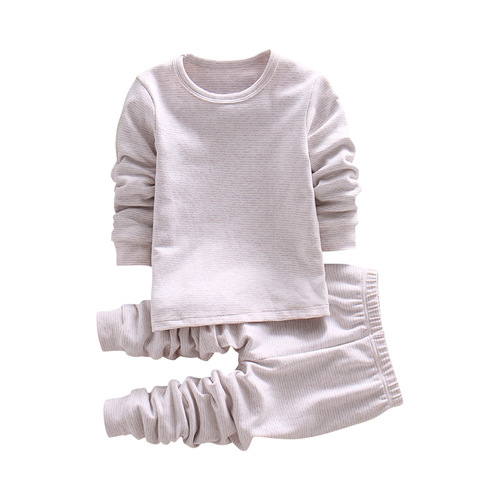Children's Colorful Cotton Innerwear Set Soft Cotton Autumn/Winter New Boys and Girls Sets Baby Home Clothing