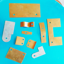 五金冲压件 黄铜插片 接触片 连接端子 红磷铜 电子五金产品
