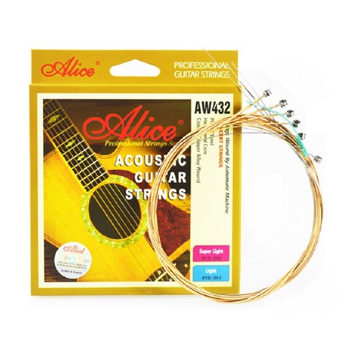 alice Alice Guitar Strings AW432SL Professional Steel Core Folk Acoustic Guitar Strings Guitar String Set