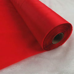 98cm wide polyester red satin fabric with red embroidery ball for opening ceremony decoration, wedding celebration use, red fabric for zhuazhou red cloth