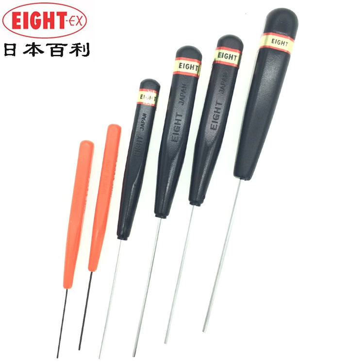 Япония EIGHT Baili плоская головка Шестигранная отвертка D-0.7 0,9 1,3 1,5