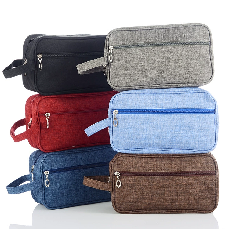Cosmetic Bag Travel Organizer, Men's Handheld Toiletry Pouch, 26×10×15 cm, Lightweight