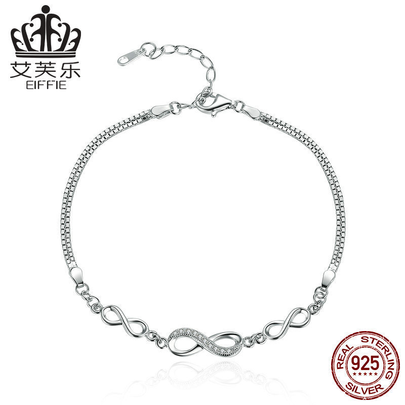 Bisal European and American Popular S925 Sterling Silver Bracelet Endless Elegance Sterling Silver Bracelet Y Scb037