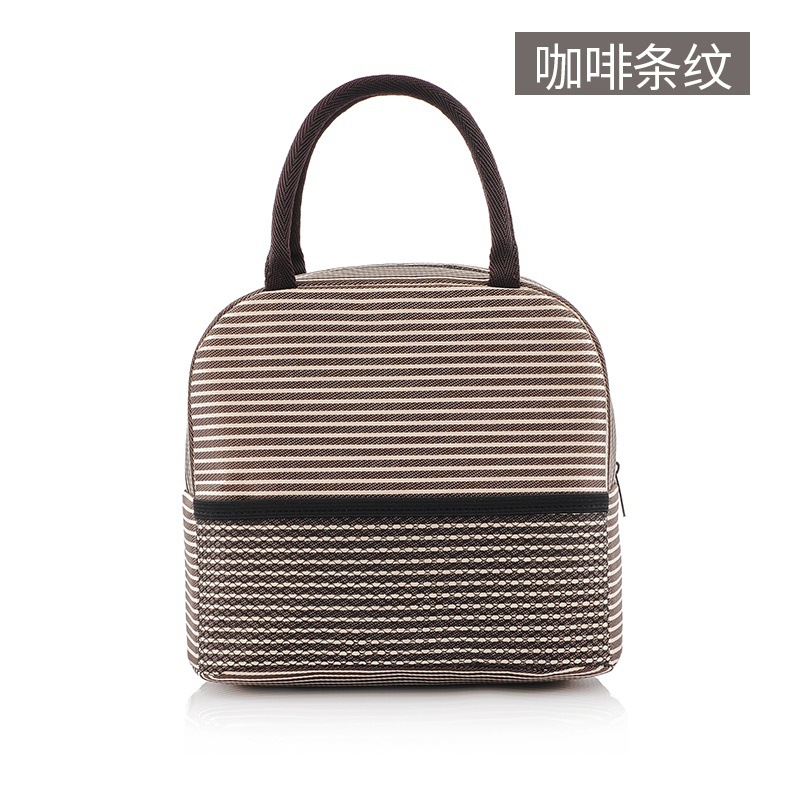 Bolsa térmica de papel de aluminio simple engrosada bolsa de almuerzo térmica Portátil Bolsa de almuerzo con arroz bolsa de almuerzo bolsa térmica portátil