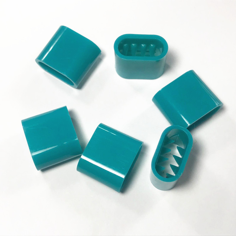 厂家直销 一次性腕带扣  单向滑动塑胶八刺倒刺扣 织带辅料