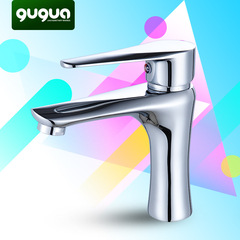 Water Droplet Single Hole Copper Face Basin Faucet Washbasin Faucet Countertop Hot and Cold Water Faucet Bathroom Manufacturer Promotion Hotel