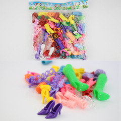 芭芘娃娃配件配飾高跟鞋不同顏色款式隨機發貨批發澄海玩具跨境