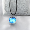 Zodiac signs for beloved, starry sky, fashionable pendant suitable for men and women, universal crystal necklace for elementary school students, Japanese and Korean, simple and elegant design