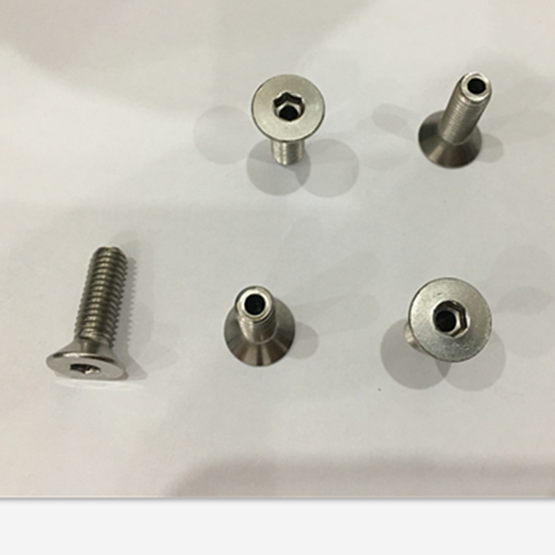 不锈钢平头沉头内六角空心穿线螺丝灯具螺钉DIN7991M4M5M6M8M10