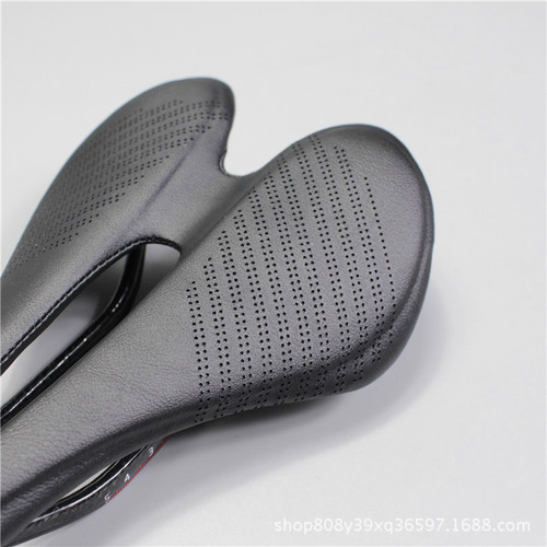 Bicycle mountain bike full carbon fiber seat cushion all-inclusive saddle carbon bow saddle lightweight seat cushion black hollow transparent