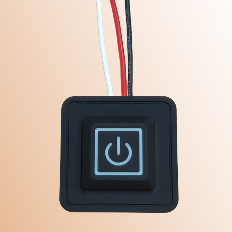 Electric heating clothes temperature control waterproof switch heating clothes silicone temperature control button heating temperature switch