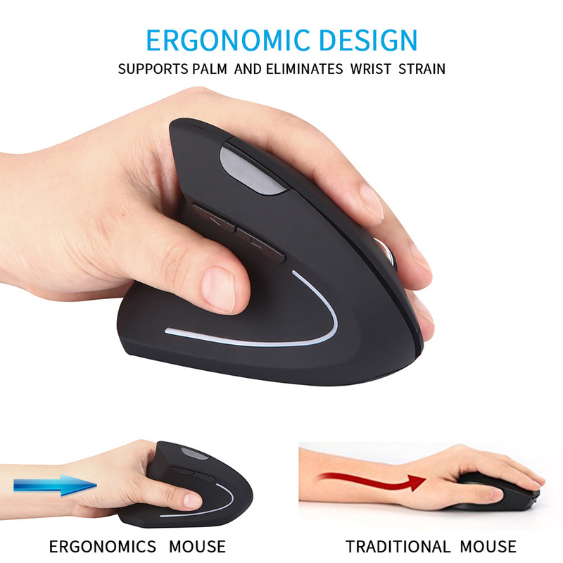 Cross-Border Vertical Fifth Generation Left-Hand Wireless Charging Computer Accessories Mouse Left-Handed Ergonomic E-Commerce Supply