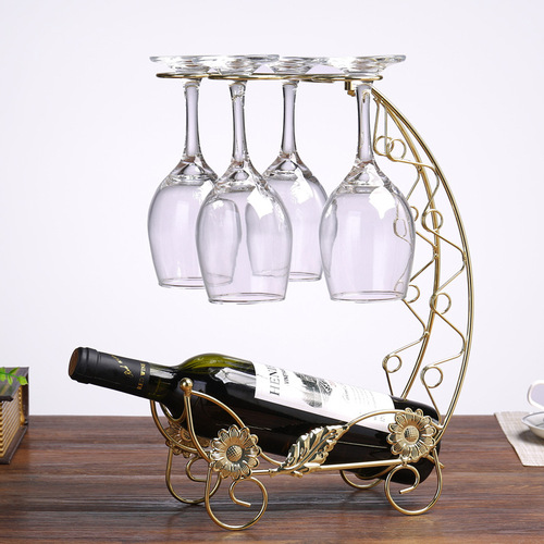 European-style wine rack iron hanging cup rack wine rack hanging cup rack upside-down wine glass rack hanging wine accessories
