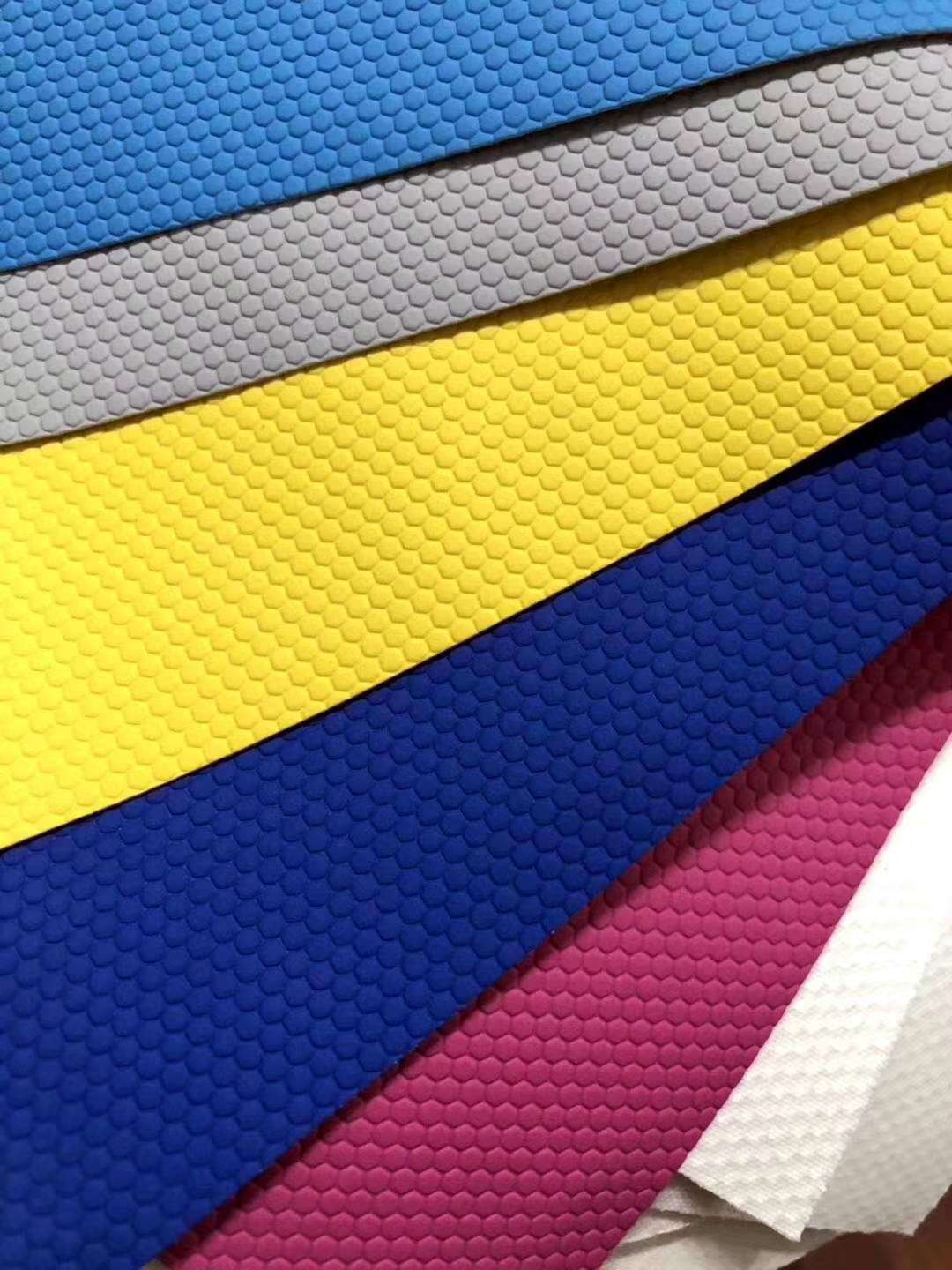 优惠促销 PU皮革  球纹革 六角球纹 弹力压纹PU 皮革面料 包装革