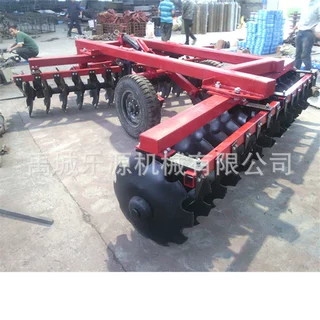 乐源牵引式液压偏置重耙 农田耕前灭茬圆盘耙100马力带圆盘耕地机