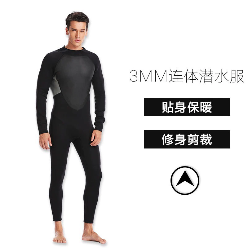 Дайвинг-костюм мужской толстый теплый гребной спорт толщиной 3 мм, серфинг, зимнее плавание, водные виды спорта, устойчивые к порезам, в наличии, оптовая продажа с завода