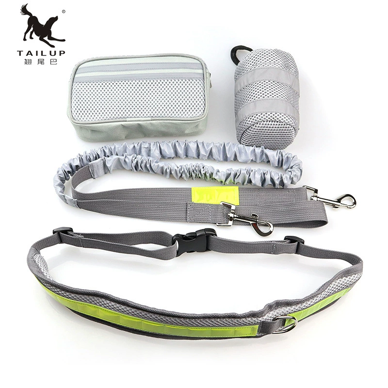 Специально для домашних животных Cross-Border, Спортивная поясная сумка с несколькими карманами, взрывозащищенный прогулочный поводок для собак, специальная цена