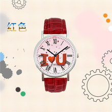 手表女学生时尚韩版简约复古玫瑰花草小表盘手表时尚百搭女士手表