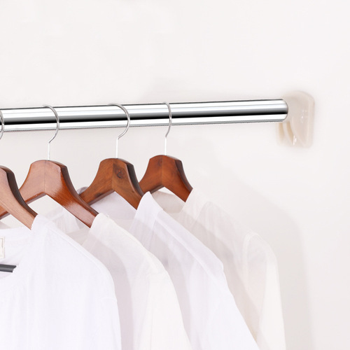 Retractable Shower Curtain Rod without Drilling, Balcony Expandable Rod, Stainless Steel Curtain Roman Rod, Door Curtain Straight Rod, Wholesale