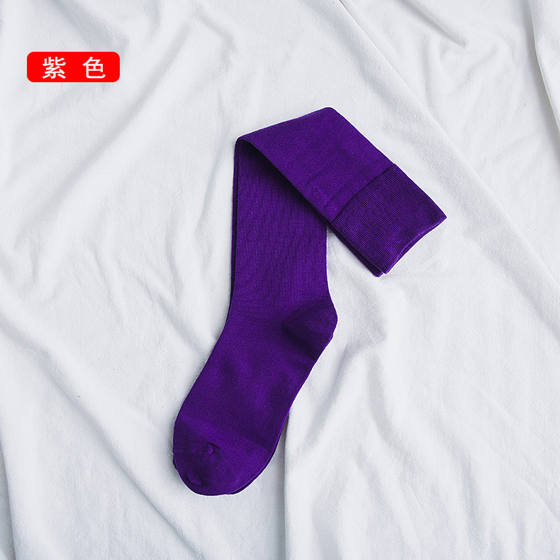 Otoño e Invierno calcetines de pila larga llanura rodilla de las mujeres por debajo de calcetines de becerro japonés calcetines de algodón de las mujeres en stock al por mayor