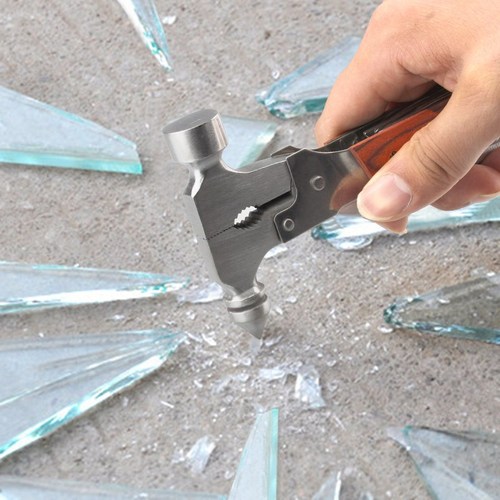 Vehicle-mounted multifunctional cone-shaped safety hammer, car escape tool ax hammer, mini safety life-saving window-breaking horn