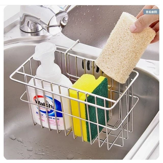 不锈钢水槽架沥水架水池挂篮厨房用品置物架挂式水槽挂篮抹布架