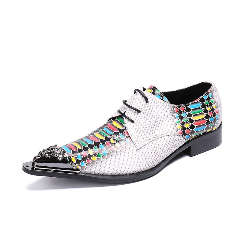 Мужские остроносые кожаные туфли Британские белые кожаные туфли модные мужские туфли из натуральной кожи на высоком каблуке кожаные туфли стилиста Модные мужские туфли маленьких размеров