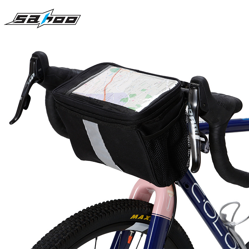 Bicycle Bag, Front Frame Bag, Road Bike Hanging Bag, Mountain Bike Tail Tube Bag, Waterproof Multifunctional Cycling Bag, Storage and Portable