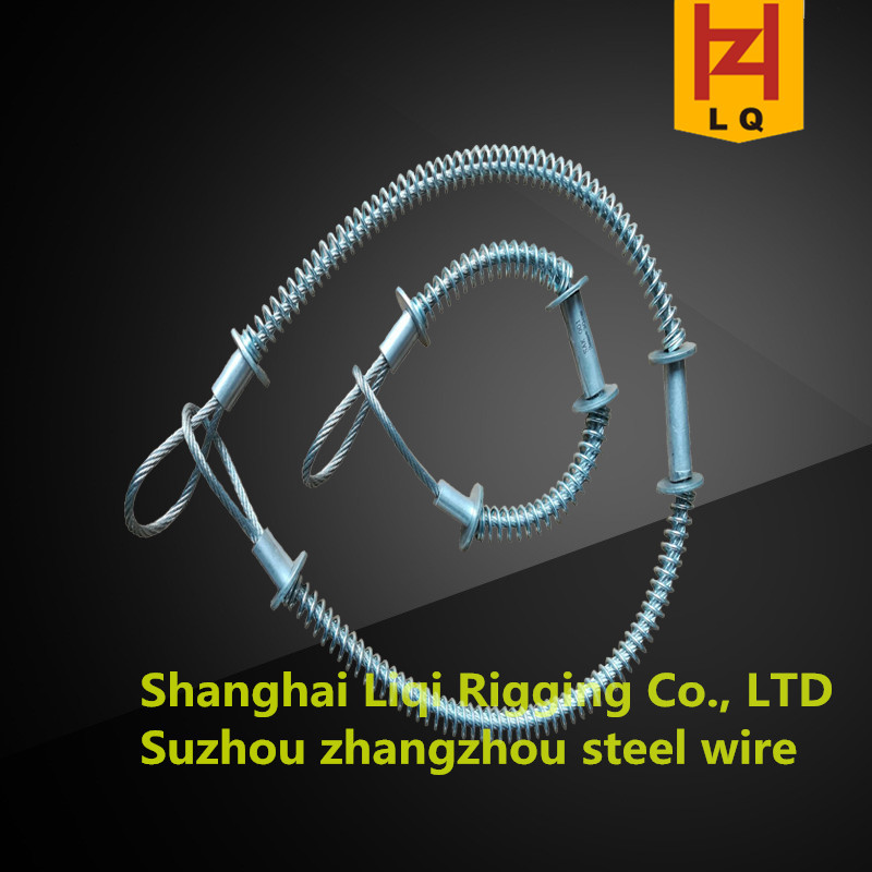 瑞典TALURIT进口机器压制镀锌防爆绳 高压油管安全绳 工厂供应