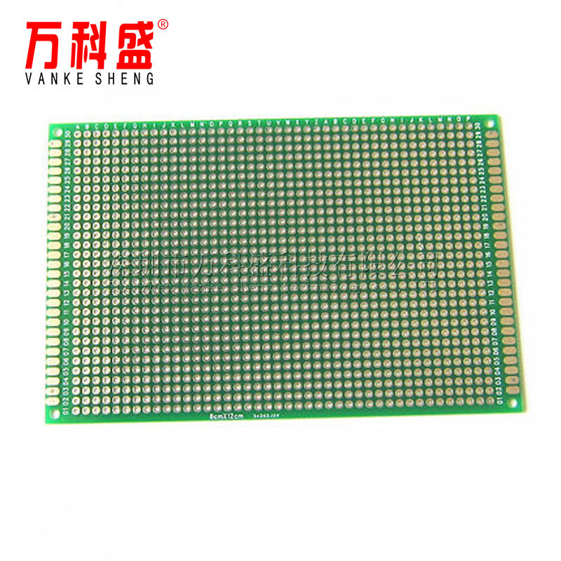 单面喷锡板2.54MM间距 12*18CM 板 万用板 洞洞板 玻纤绿油