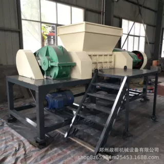废旧木材撕碎机 废旧衣服双轴撕碎机 废旧皮革塑料撕碎机厂家直销