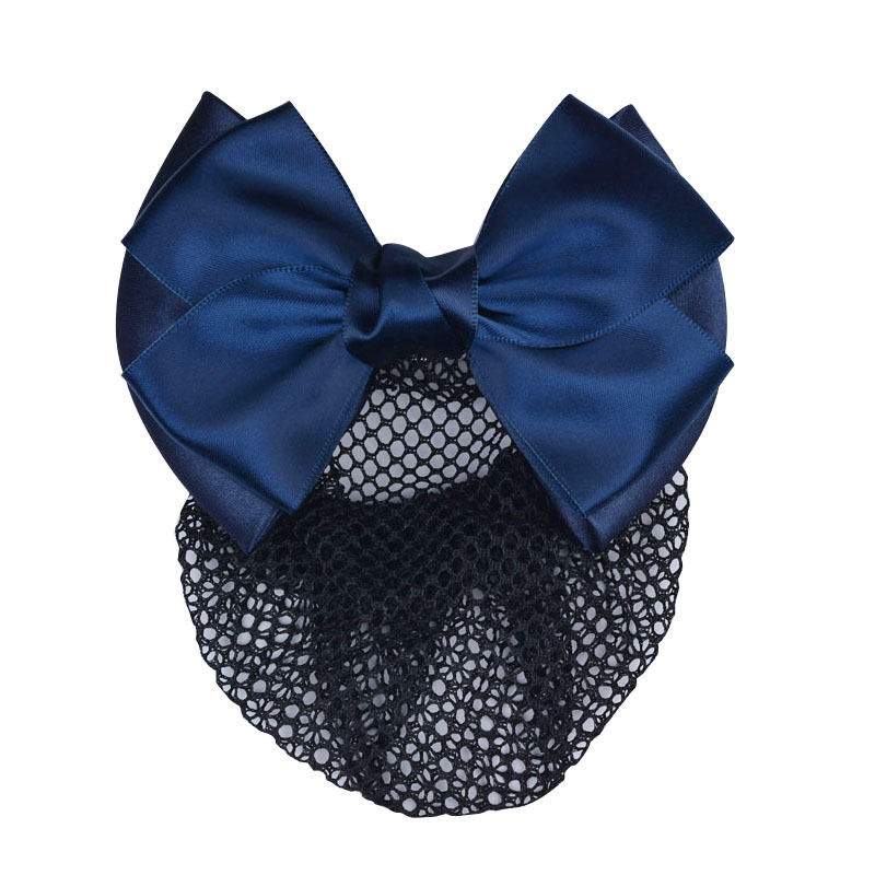 2017 New Professional Head Flower Bow Women's Hairpin Hotel Bank Nurse Hair Accessories Net Pocket Manufacturer Wholesale 5