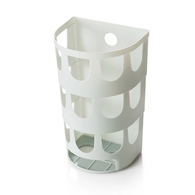 Wall-Mounted Garbage Bag Holder, Polypropylene (PP), 12.3×10×20 cm, Corner Storage Box